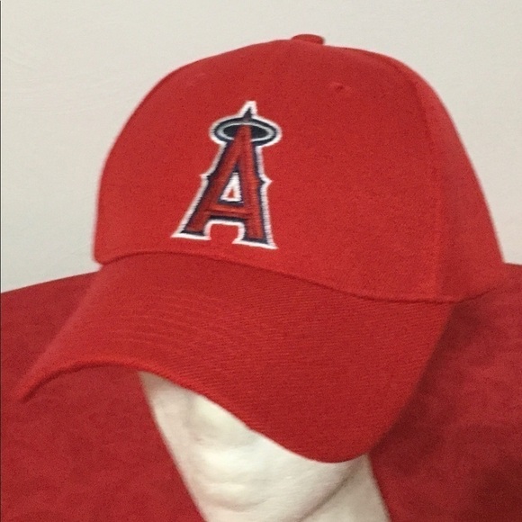 ANAHEIM ANGELS OSFA Red MLB Hat Baseball Cap NEW! - Picture 3 of 7